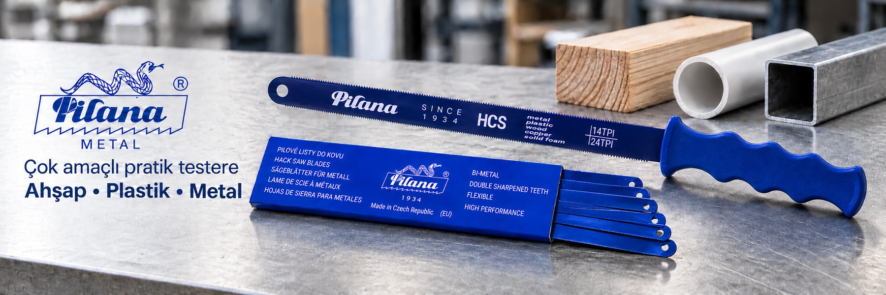 PILANA çok amaçlı pratik testere – ahşap, plastik ve metal kesimi